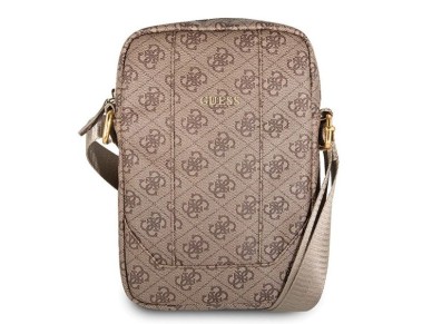 Mochila para laptop Guess 4G Uptown de 10" - Marrom