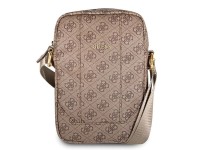 Mochila para laptop Guess 4G Uptown de 10" - Marrom