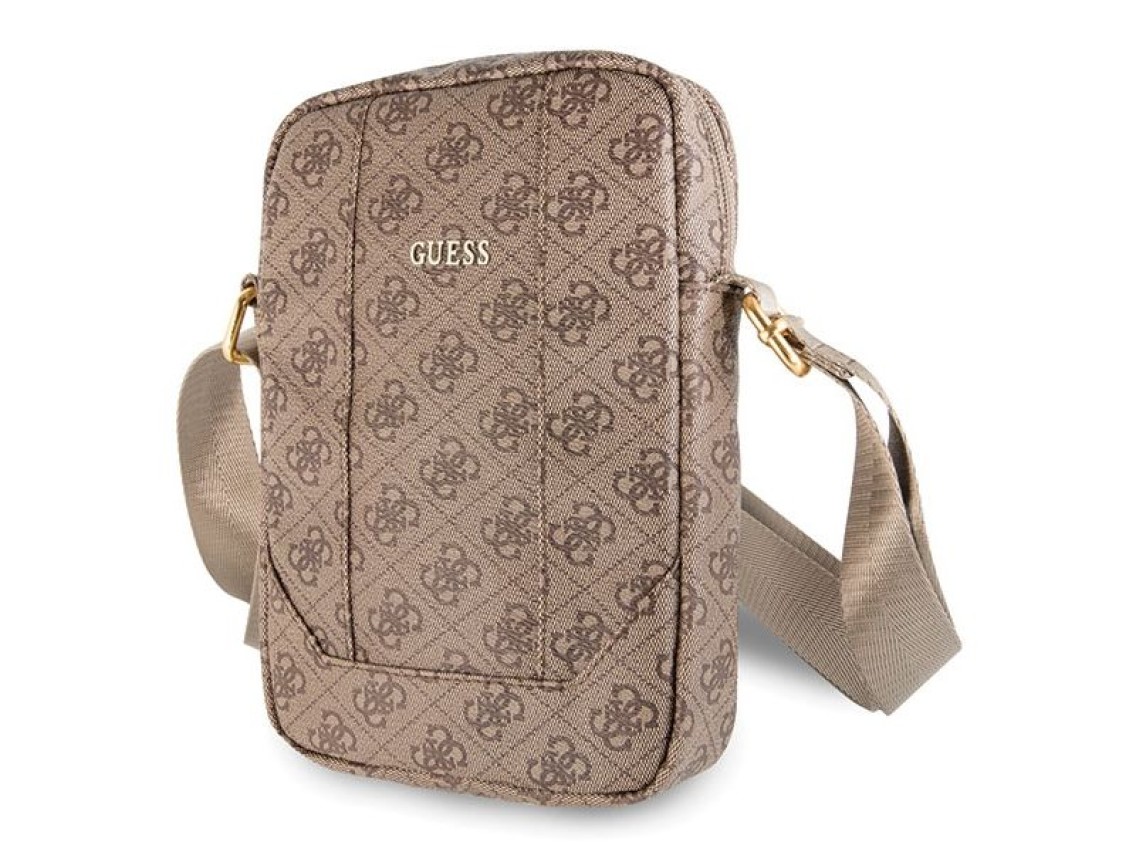 Mochila para laptop Guess 4G Uptown de 10" - Marrom