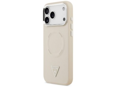 Guess Triangle Logo MagSafe Case for iPhone 17 Pro - Beige Guess Triangle Logo MagSafe Case for iPhone 17 Pro - Beige