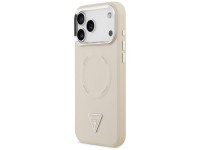 Capa MagSafe com Logo Triangular da Guess para iPhone 17 Pro - Bege Capa MagSafe com Logo Triangular da Guess para iPhone 17 Pro - Bege