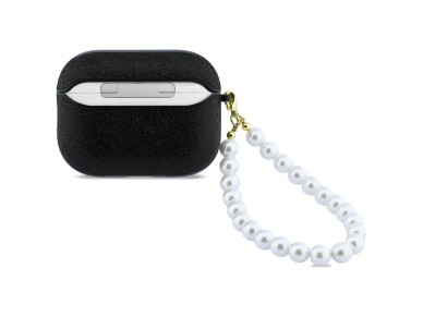 Guess Glitter Pearl Strap Case for AirPods Pro 3 - Black Guess Glitter Pearl Strap Case for AirPods Pro 3 - Black