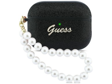 Guess Glitter Pearl Strap Case for AirPods Pro 3 - Black Guess Glitter Pearl Strap Case for AirPods Pro 3 - Black