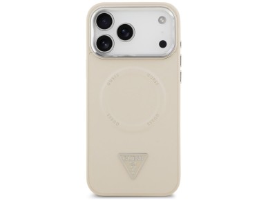 Guess Triangle Logo MagSafe Case for iPhone 17 Pro - Beige Guess Triangle Logo MagSafe Case for iPhone 17 Pro - Beige