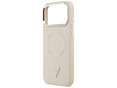 Guess Triangle Logo MagSafe Case for iPhone 17 Pro - Beige Guess Triangle Logo MagSafe Case for iPhone 17 Pro - Beige