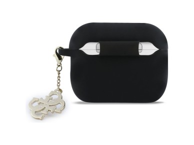 Guess Silicone 4G Charm Case for AirPods Pro 3 - Black