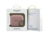 Capa de silicone Guess 4G Charm para AirPods Pro 3 rosa Capa de silicone Guess 4G Charm para AirPods Pro 3 rosa