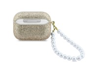 Funda Guess Glitter Pearl con correa para AirPods Pro 3 - Dorada Funda Guess Glitter Pearl con correa para AirPods Pro 3 - Dorada