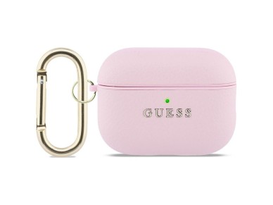 Funda Guess Grained Classic Logo para AirPods Pro 3 - Rosa