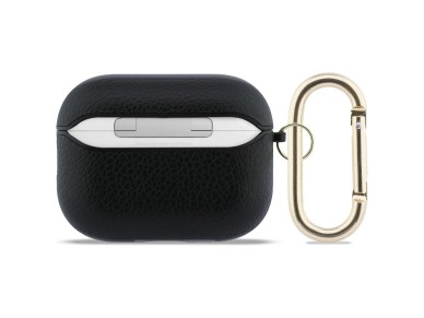 Funda Guess Grained Classic Logo para AirPods Pro 3 - negra