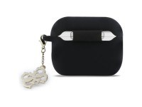 Capa de silicone Guess 4G Charm para AirPods Pro 3 - Preta Capa de silicone Guess 4G Charm para AirPods Pro 3 - Preta