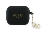 Guess Silicone 4G Charm Case for AirPods Pro 3 - Black