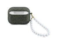 Funda Guess Glitter Pearl con correa para AirPods Pro 3 - Negra y brillante Funda Guess Glitter Pearl con correa para AirPods Pro 3 - Negra y brillante