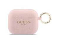 Guess Silicone Glitter Ring Case for AirPods Pro 3 - Pink