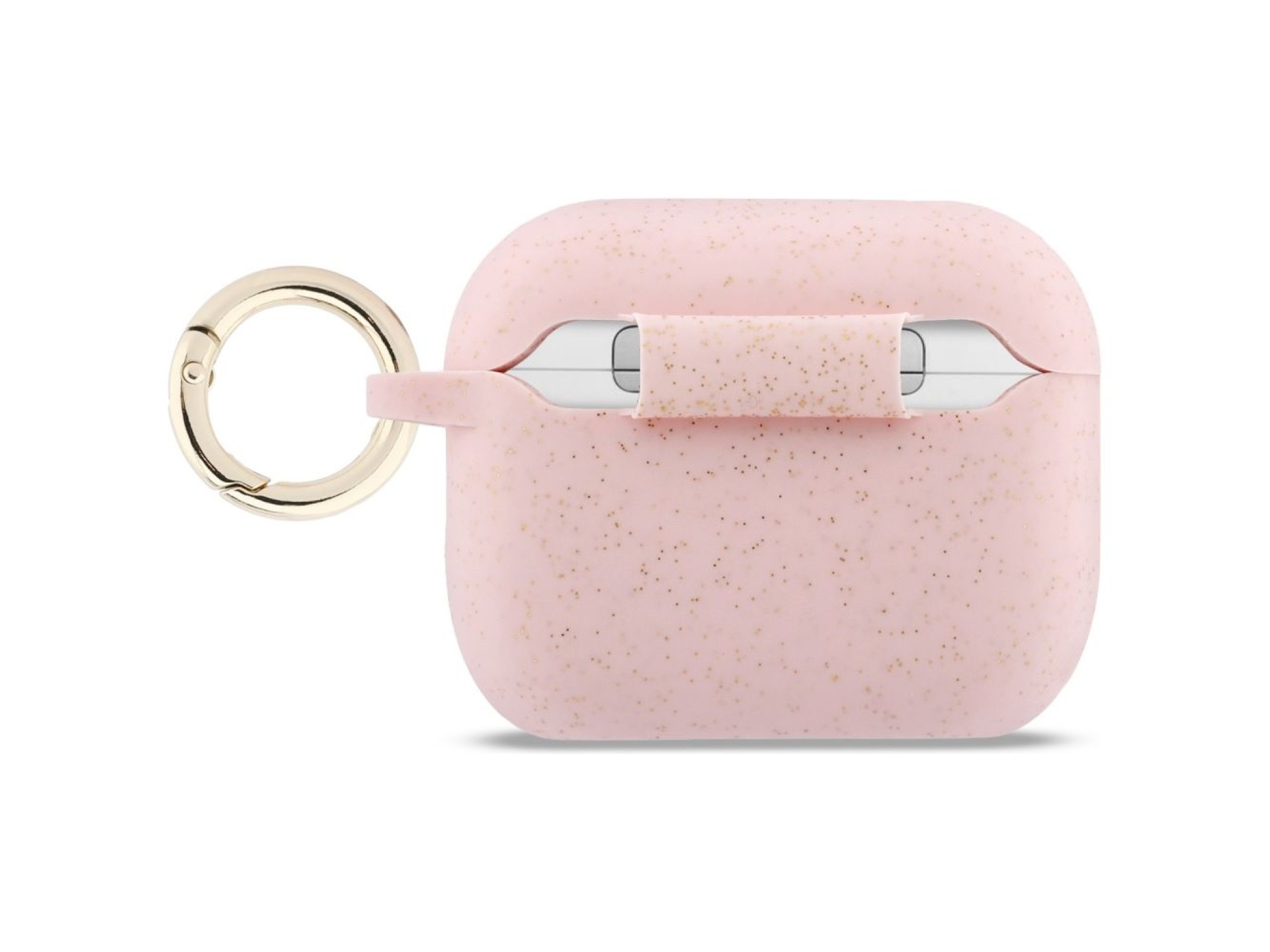 Guess Silicone Glitter Ring Case for AirPods Pro 3 - Pink