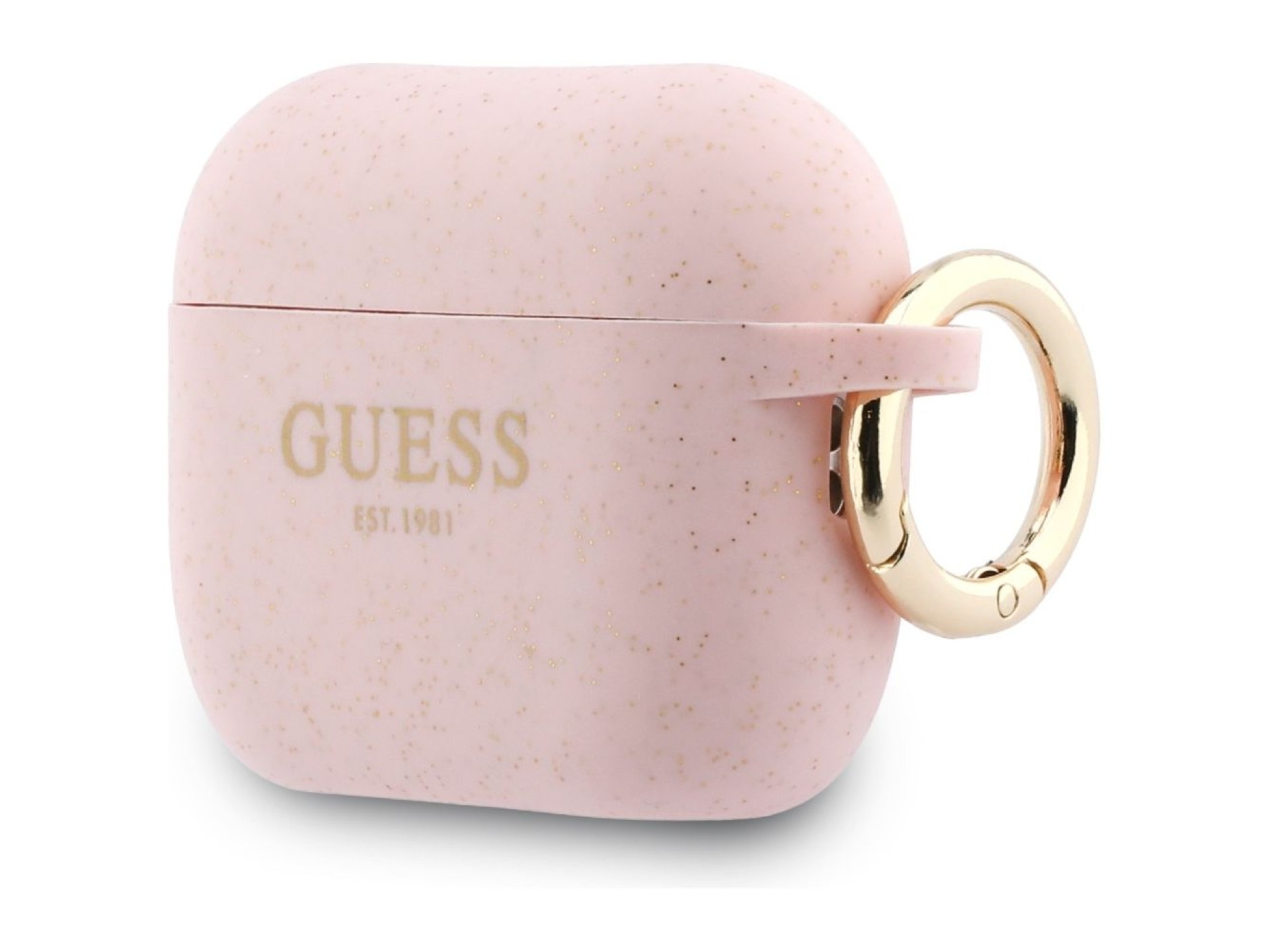 Guess Silicone Glitter Ring Case for AirPods Pro 3 - Pink