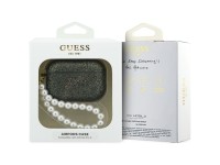 Funda Guess Glitter Pearl con correa para AirPods Pro 3 - Negra y brillante Funda Guess Glitter Pearl con correa para AirPods Pro 3 - Negra y brillante