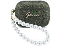 Funda Guess Glitter Pearl con correa para AirPods Pro 3 - Negra y brillante Funda Guess Glitter Pearl con correa para AirPods Pro 3 - Negra y brillante