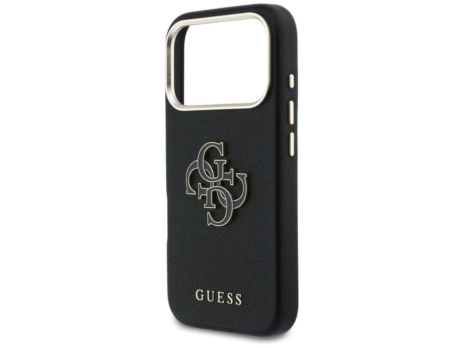 Guess FW Resin Logo Case for iPhone 17 Pro - Black