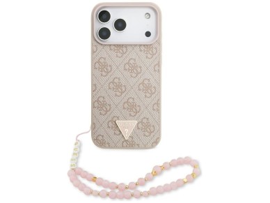 Guess 4G Strap Triangle Logo MagSafe Case for iPhone 17 Pro Max - Pink Guess 4G Strap Triangle Logo MagSafe Case for iPhone 17 Pro Max - Pink