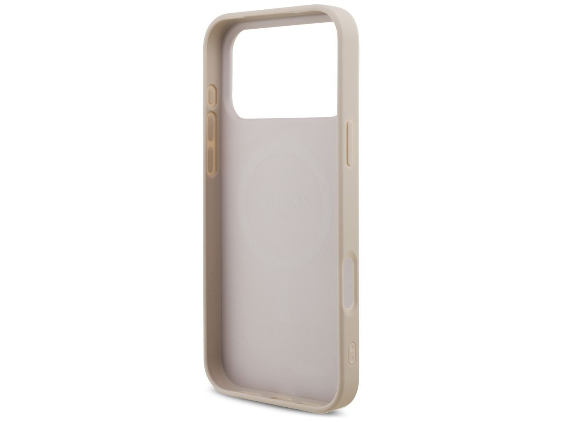 Guess 4G Strap Triangle Logo MagSafe Case for iPhone 17 Pro Max - Pink