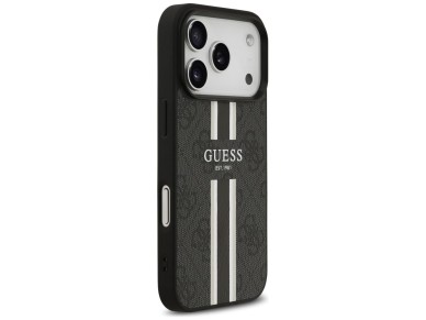 Guess 4G Printed Stripes MagSafe case for iPhone 17 Pro - black Guess 4G Printed Stripes MagSafe case for iPhone 17 Pro - black