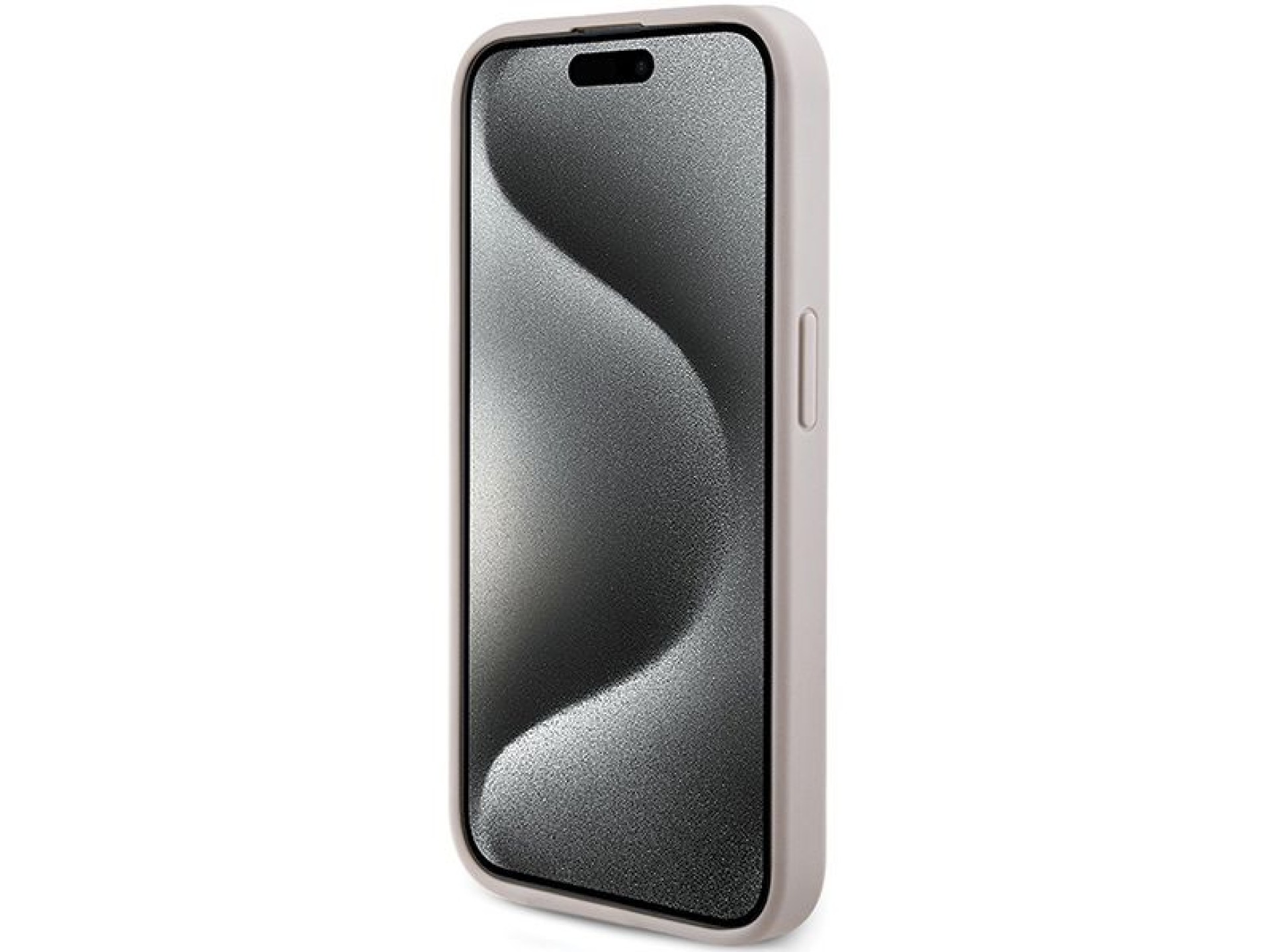 Guess 4G Collection Leather Metal Logo MagSafe Case for iPhone 15 Pro Max - Pink