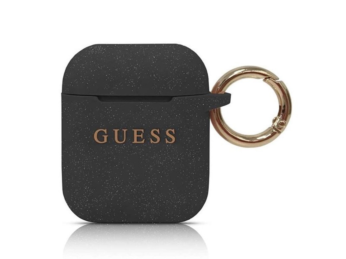 Guess Silicone Cover for AirPods 1/2 - Black