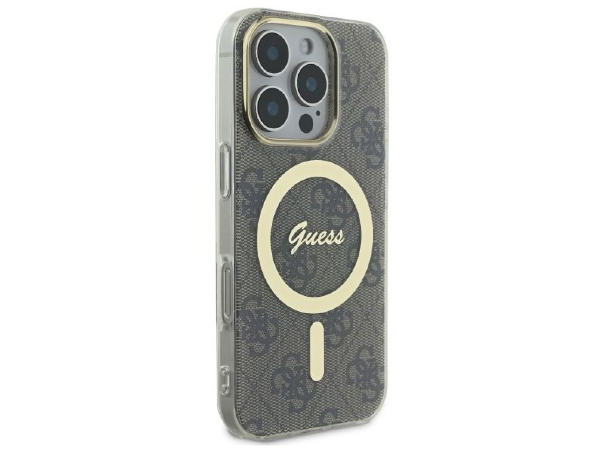Capa Guess IML 4G MagSafe para iPhone 16 Pro Max - Marrom