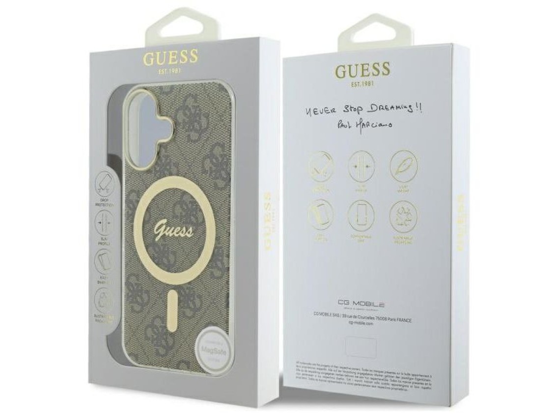 Funda IML 4G MagSafe para iPhone 16 - Marrón