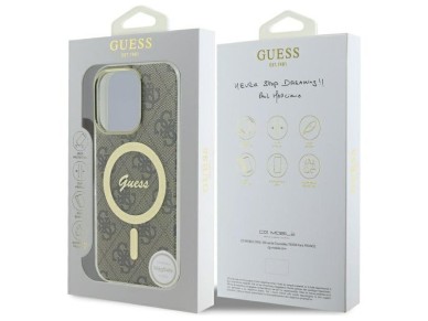 Guess IML 4G MagSafe Case for iPhone 16 Pro Max - Brown Guess IML 4G MagSafe Case for iPhone 16 Pro Max - Brown