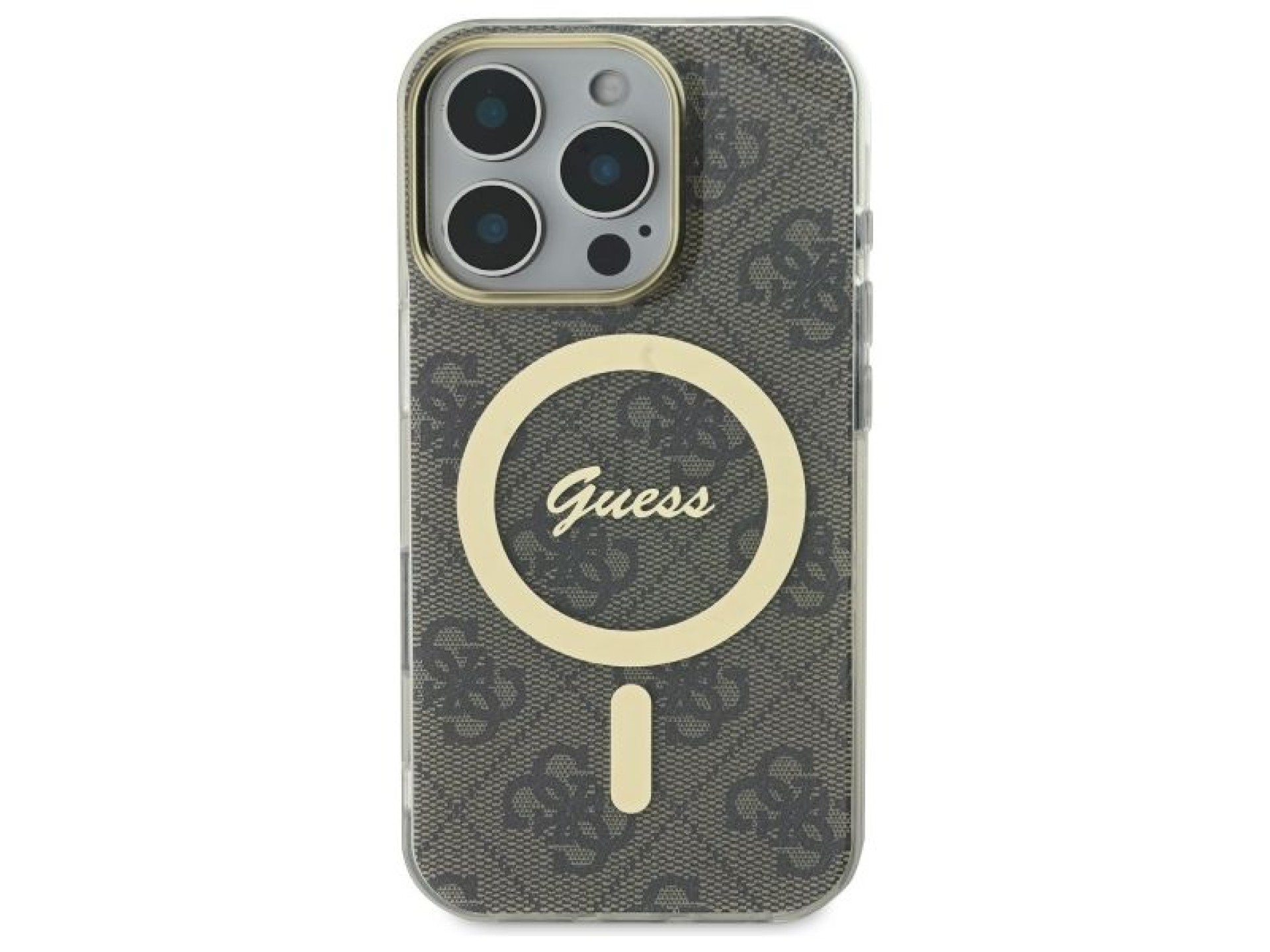 Guess IML 4G MagSafe case for iPhone 16 Pro - brown
