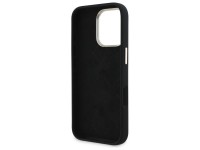 Guess Silicone Script Metal Logo & Frame Case for iPhone 16 Pro Max - Black Guess Silicone Script Metal Logo & Frame Case for iPhone 16 Pro Max - Black