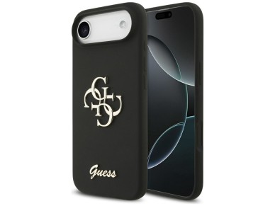 Guess Silicone Big 4G Script case for iPhone Air - black
