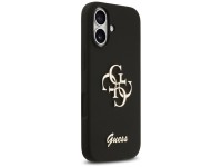 Funda Guess de silicona con el logotipo 4G grande para iPhone 17 - Negra Funda Guess de silicona con el logotipo 4G grande para iPhone 17 - Negra