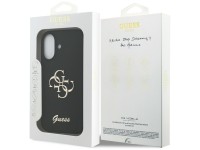 Funda Guess de silicona con el logotipo 4G grande para iPhone 17 - Negra Funda Guess de silicona con el logotipo 4G grande para iPhone 17 - Negra