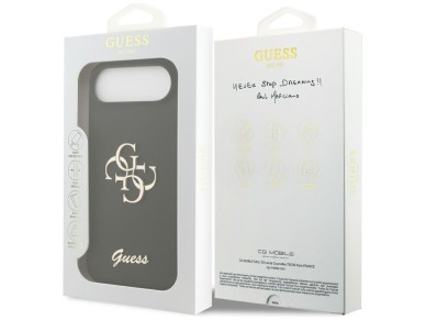 Guess Silicone Big 4G Script case for iPhone Air - black