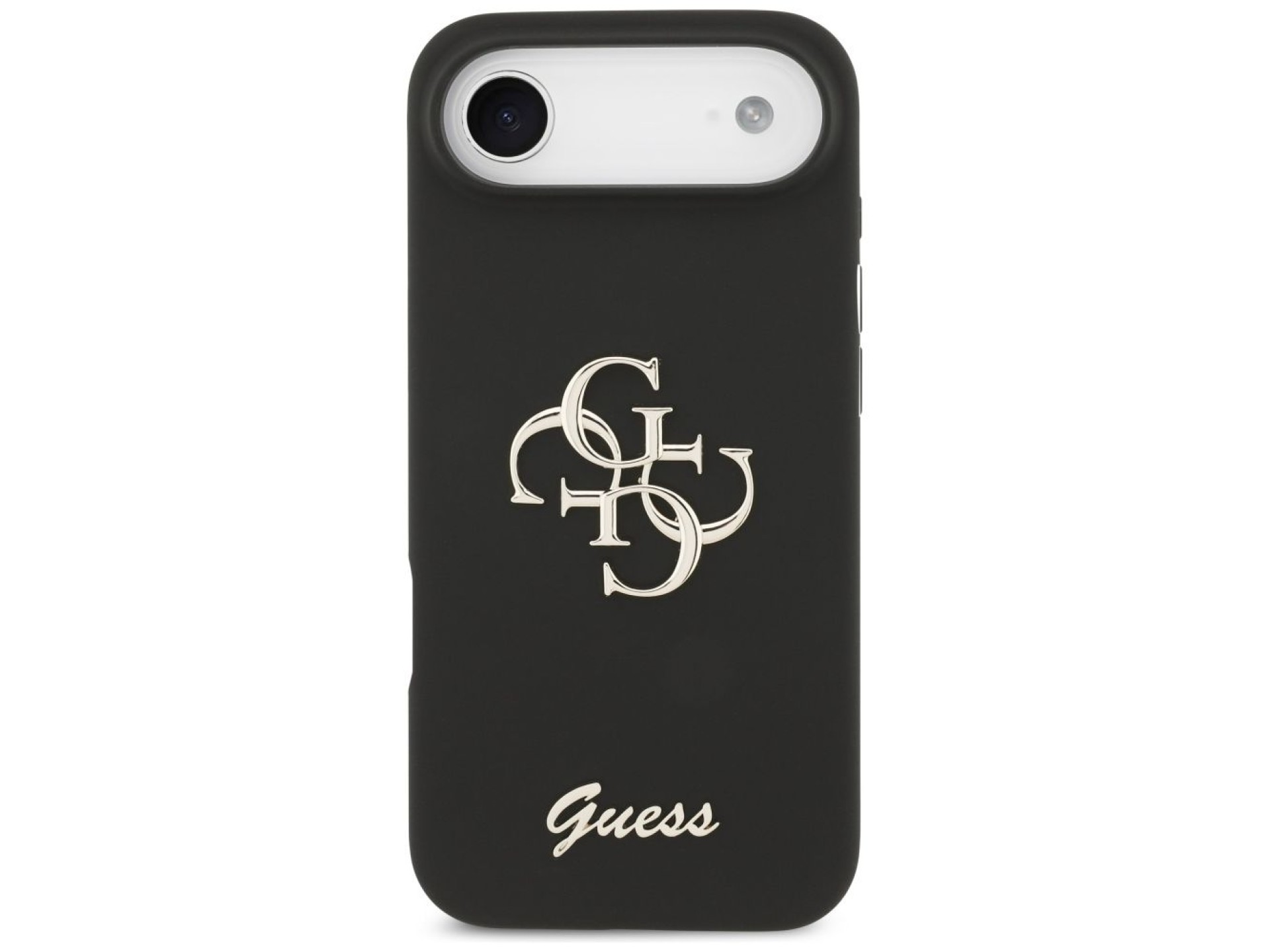 Funda Guess de silicona con el logotipo 4G grande para iPhone Air - negra