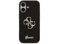 Funda Guess de silicona con el logotipo 4G grande para iPhone 17 - Negra Funda Guess de silicona con el logotipo 4G grande para iPhone 17 - Negra
