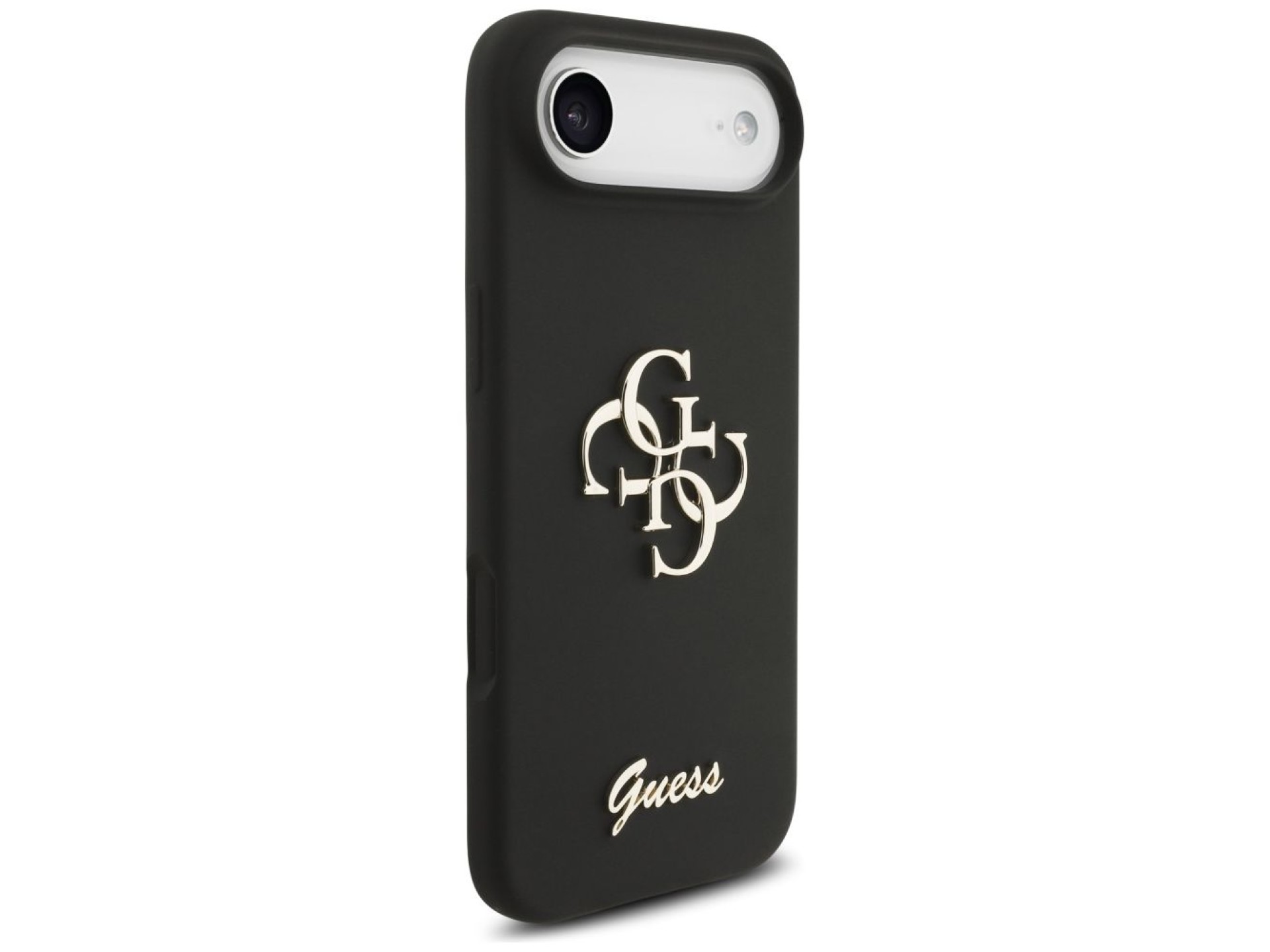 Funda Guess de silicona con el logotipo 4G grande para iPhone Air - negra