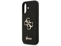 Funda Guess de silicona con el logotipo 4G grande para iPhone 17 - Negra Funda Guess de silicona con el logotipo 4G grande para iPhone 17 - Negra