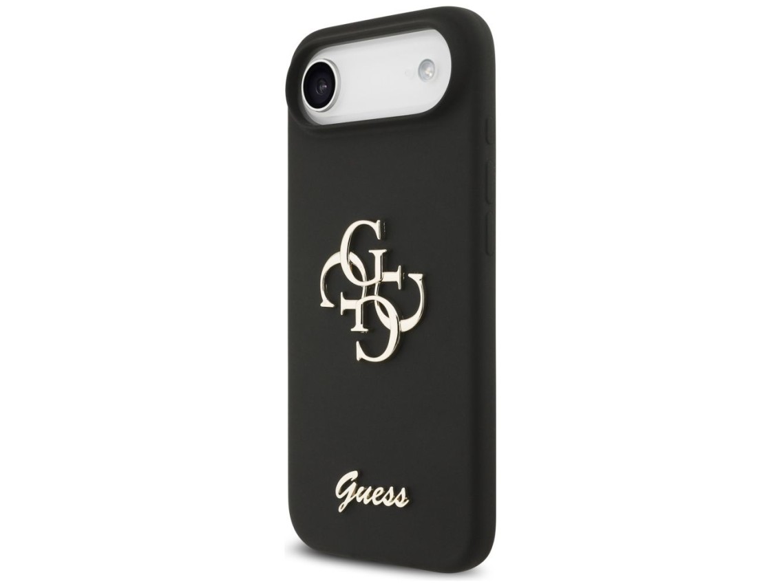 Funda Guess de silicona con el logotipo 4G grande para iPhone Air - negra