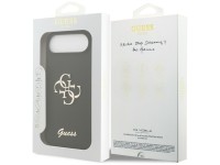 Funda Guess de silicona con el logotipo 4G grande para iPhone Air - negra