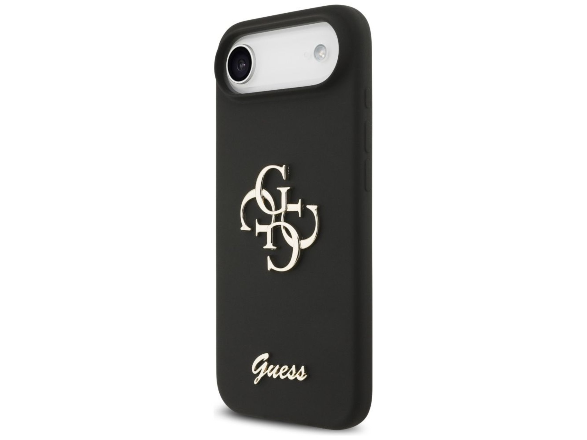 Funda Guess de silicona con el logotipo 4G grande para iPhone Air - negra