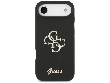 Guess Silicone Big 4G Script case for iPhone Air - black