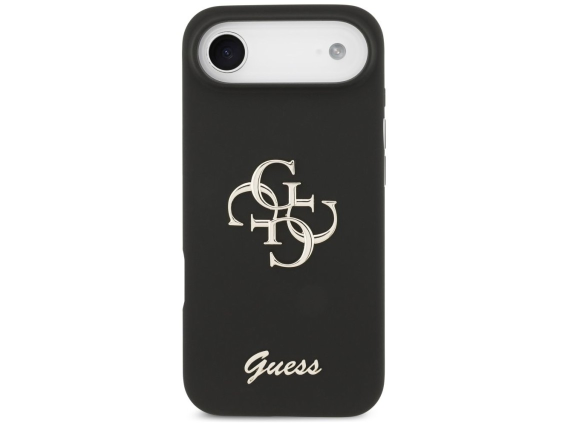 Funda Guess de silicona con el logotipo 4G grande para iPhone Air - negra