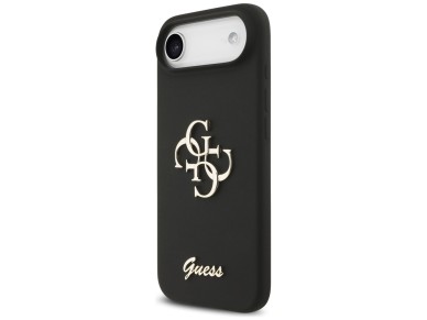 Guess Silicone Big 4G Script case for iPhone Air - black