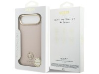 Funda Guess MagSafe para iPhone Air con logo y pedrería granulada - Rosa Funda Guess MagSafe para iPhone Air con logo y pedrería granulada - Rosa