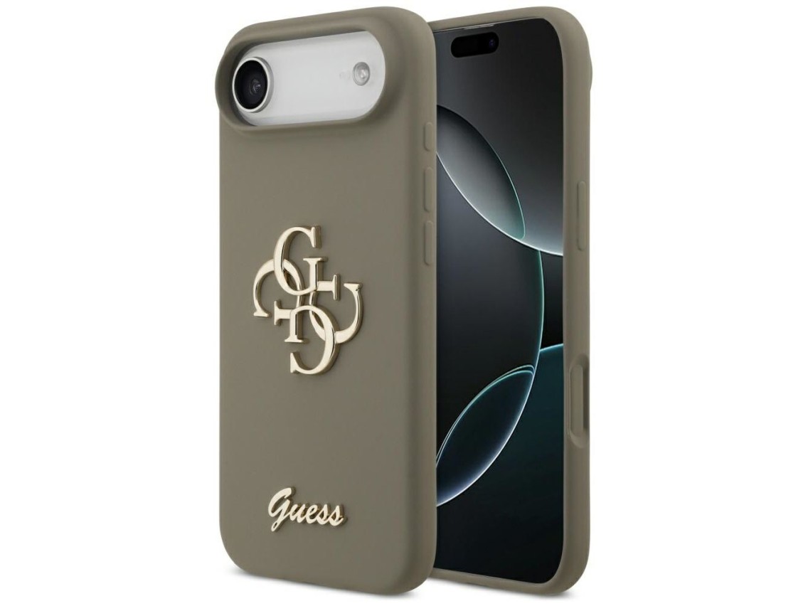 Capa Guess de silicone com o logo "4G" para iPhone Air - Marrom