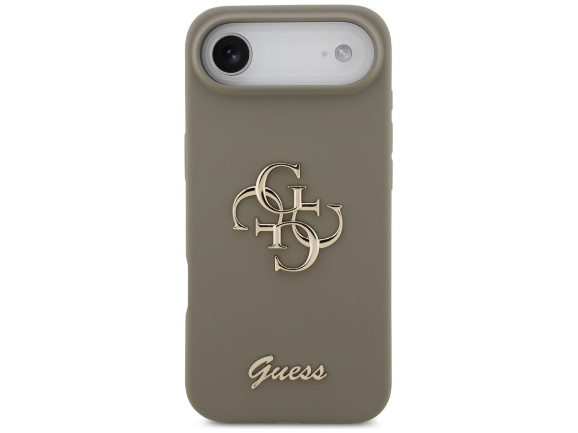 Capa Guess de silicone com o logo "4G" para iPhone Air - Marrom